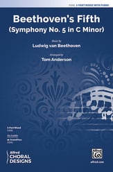 Beethoven's Fifth Three-Part Mixed choral sheet music cover